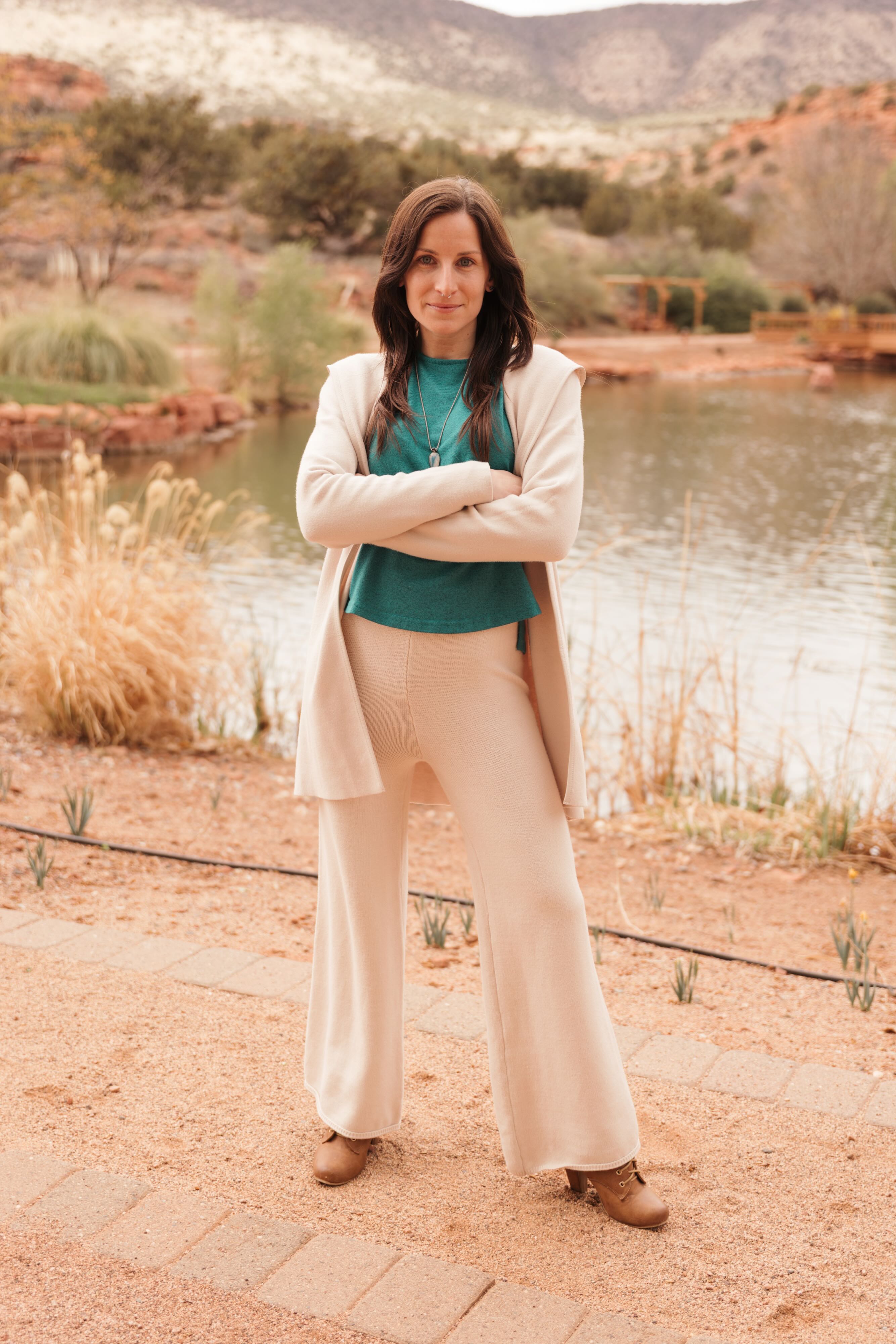 Kate standing with confidence